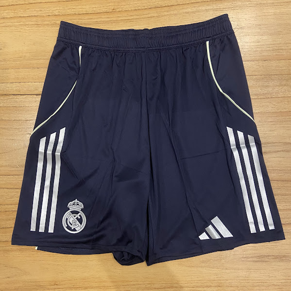 SHORT REAL MADRID AZUL OSCURO - 25/26 - SIN NUMERO