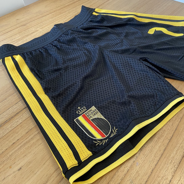 SHORT BELGICA NEGRO - MUNDIAL 2026 - NUMERO 7 2