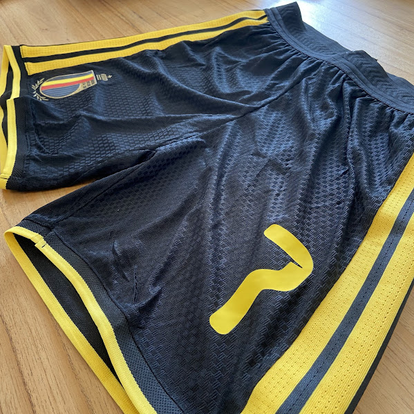 SHORT BELGICA NEGRO - MUNDIAL 2026 - NUMERO 7 3