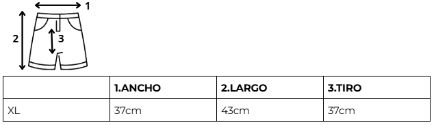 Tabla de talles SHORT LIVERPOOL VERDE - 25/26 - NUMERO 1O